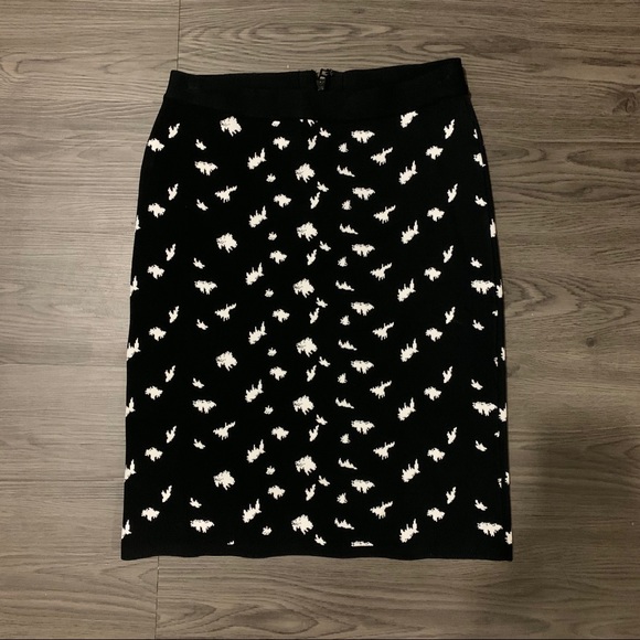 Pink Tartan black white stretchable pencil skirt S - Picture 3 of 9